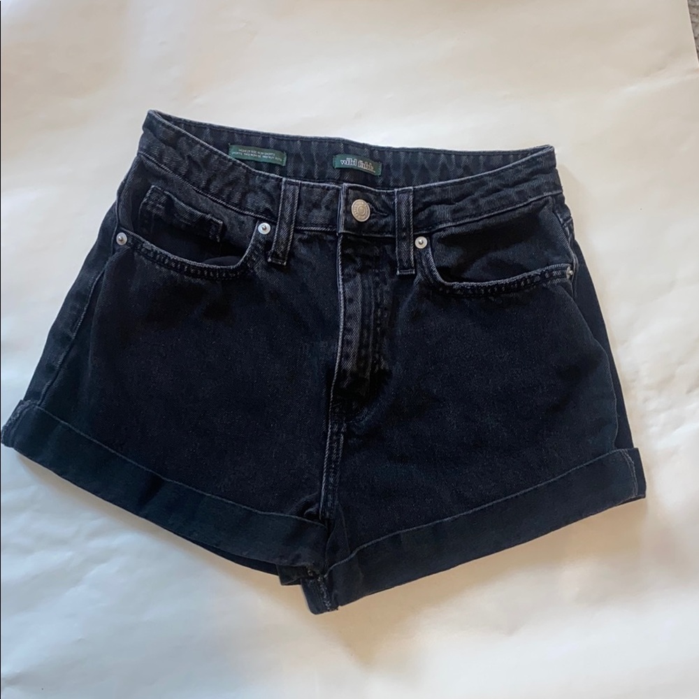 Wild Fable Black Jean Shorts